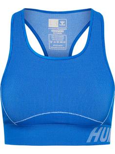 hummel hmlTE CHRISTEL SEAMLESS SPORTS TOP Funktionsshirt Damen PLACID BLUE/LAPIS BLUE MELANGE