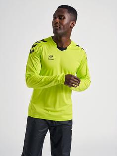 Rückansicht von hummel hmlCORE XK POLY JERSEY L/S Funktionsshirt LIME POPSICLE