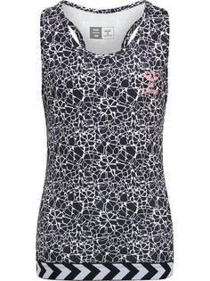 hummel hmlNANNA TOP Funktionsshirt Kinder BLACK/WHITE