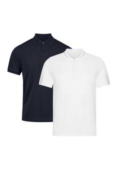 DANISH ENDURANCE Classic Fit Poloshirt Herren White/Navy