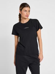 Rückansicht von hummel hmlOFFGRID TEE S/S WO Funktionsshirt Damen JET BLACK/FORGED IRON