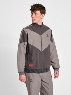 Rückansicht von hummel hmlPRO GRID WALK OUT JACKET Trainingsjacke Herren FORGED IRON/QUIET SHADE