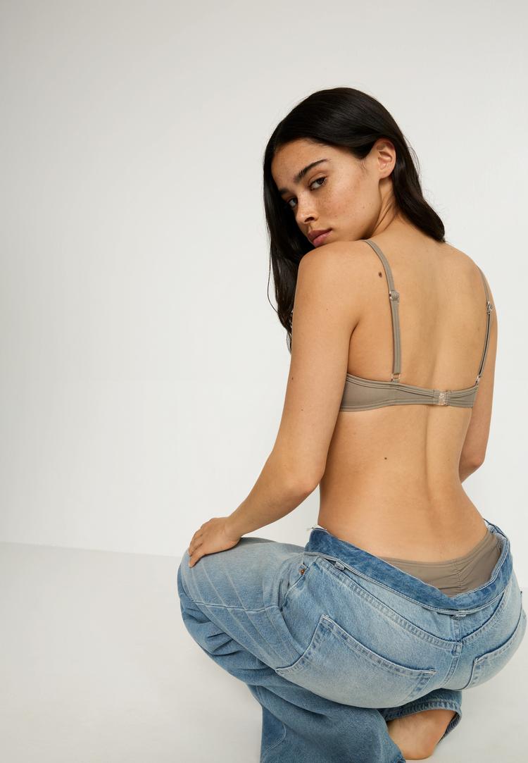 LSCN by Lascana LSCN by Lascana B&uuml;gel-Bikini-Top Bikini Oberteil Damen - stone - 3 | SportScheck