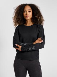Rückansicht von hummel hmlMT TAYLOR T-SHIRT L/S Funktionsshirt Damen BLACK