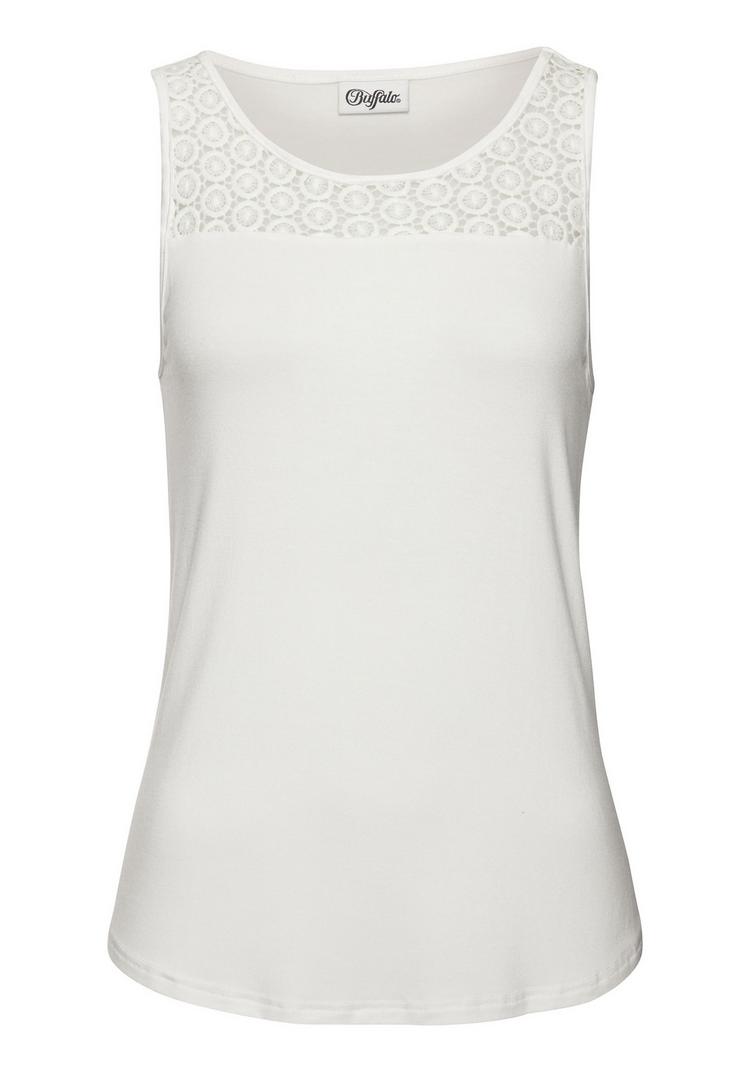 Buffalo Buffalo Strandtop T-Shirt Damen - wei&szlig; - 0 | SportScheck