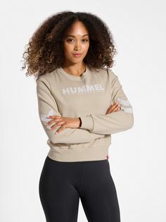 Rückansicht von hummel hmlLEGACY WOMAN SWEATSHIRT Sweatshirt Damen PUMICE STONE