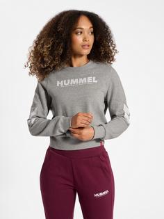 Rückansicht von hummel hmlLEGACY WOMAN SWEATSHIRT Sweatshirt Damen GREY MELANGE