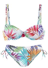 Lascana B&uuml;gel-Bikini Bikini Set Damen - wei&szlig; bedruckt