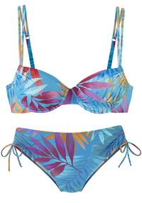 Lascana B&uuml;gel-Bikini Bikini Set Damen - blau