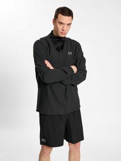 Rückansicht von hummel hmlCOURT WOVEN JACKET Funktionssweatshirt Herren BLACK