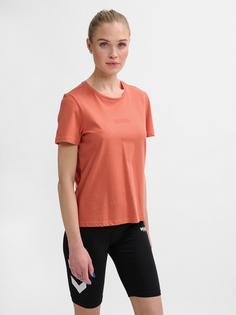 Rückansicht von hummel hmlLEGACY WOMAN T-SHIRT T-Shirt Damen APRICOT BRANDY