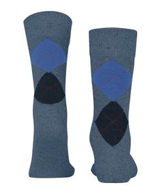 Rückansicht von Burlington Freizeitsocken Herren denim mel. (6797)