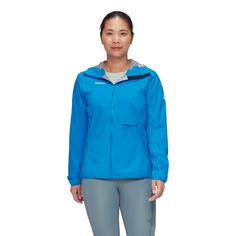 Rückansicht von Mammut Hardshelljacke Damen glacier blue