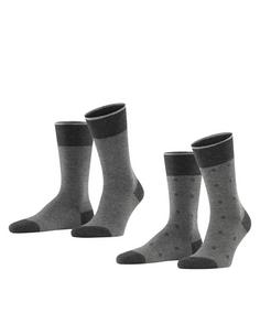 ESPRIT Piqué Dot SO  2-Pack Freizeitsocken Herren anthra.mel (3081)