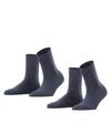 ESPRIT Ribbed Cuff SO  2-Pack Socken Damen - marine (6120)