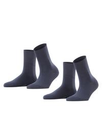ESPRIT Ribbed Cuff SO  2-Pack Socken Damen - marine (6120)