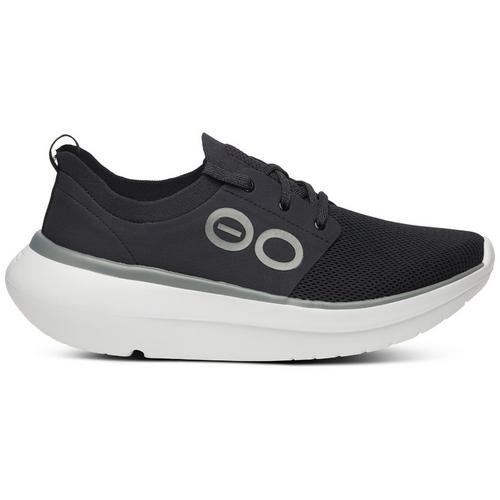 Rückansicht von OOFOS OOmy Stride Regenerationsschuhe Herren white-black