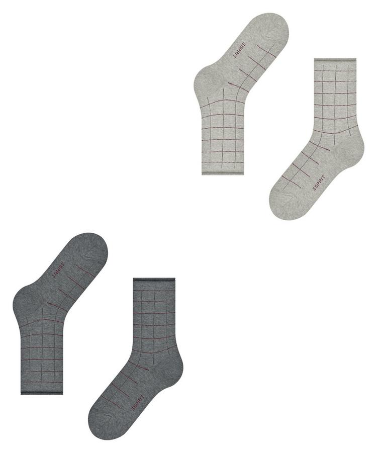 ESPRIT ESPRIT Checks SO 2-Pack Socken Damen - sortiment (0020) - 2 | SportScheck