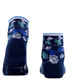 Rückansicht von ESPRIT Ginkgo Leaves ShSO Freizeitsocken Damen marine (6120)
