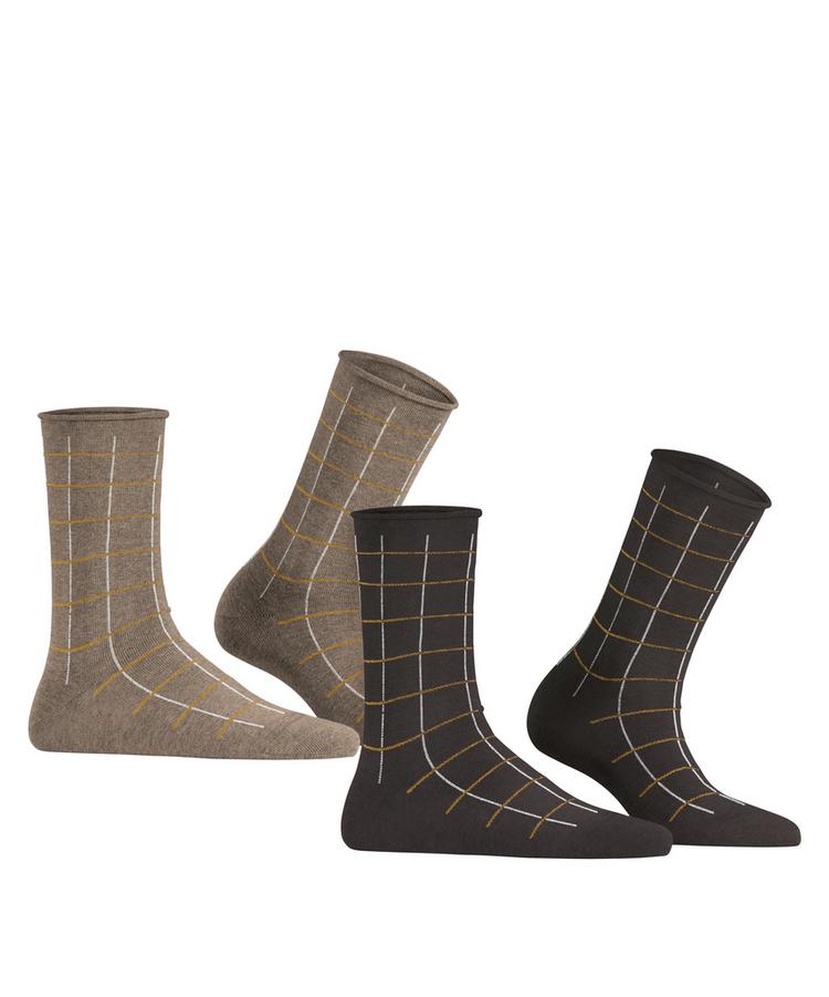 ESPRIT ESPRIT Checks 2-Pack Socken Damen - sortiment (0040) - 0 | SportScheck