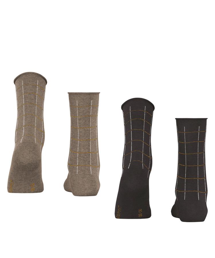 ESPRIT ESPRIT Checks 2-Pack Socken Damen - sortiment (0040) - 0 | SportScheck