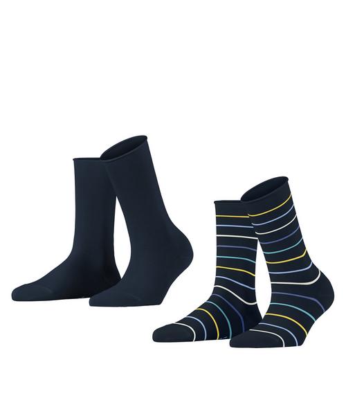 ESPRIT Multi Stripe SO  2-Pack Socken Damen