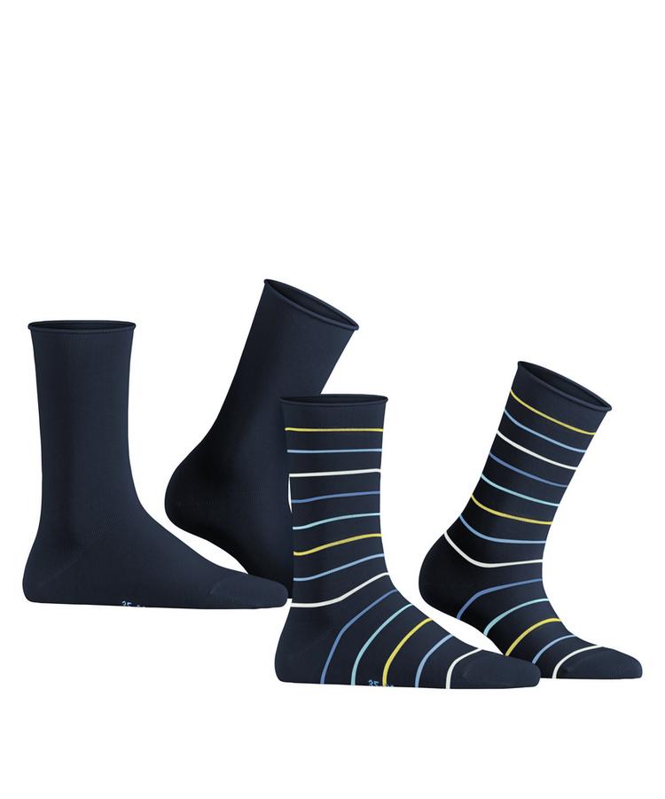 ESPRIT ESPRIT Multi Stripe SO  2-Pack Socken Damen - marine (6120) - 0 | SportScheck