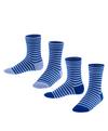 ESPRIT Sporty Stripe S 2-Pack Socken Kinder - jeans (6458)