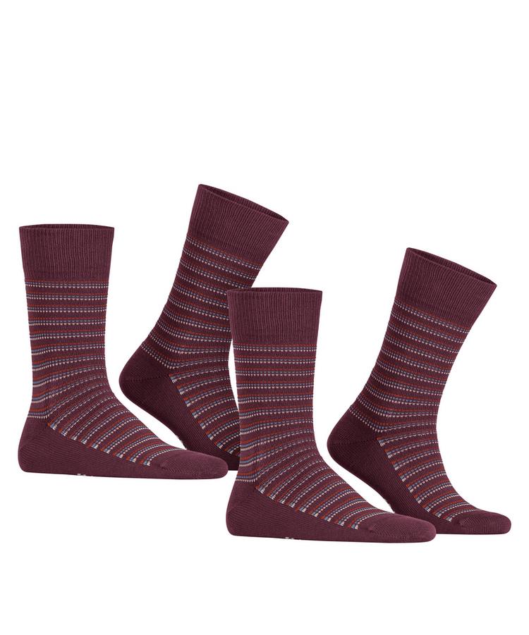 ESPRIT ESPRIT Piqu&eacute; Stripe SO  2-Pack Socken Herren - shadow red (8138) - 0 | SportScheck