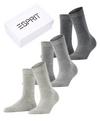 ESPRIT Solid-Mix SO 3-Pack Socken Damen - sortiment (0020)