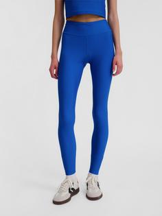 Rückansicht von hummel hmlFAST MID WAIST TIGHTS Tights Damen OLYMPIAN BLUE