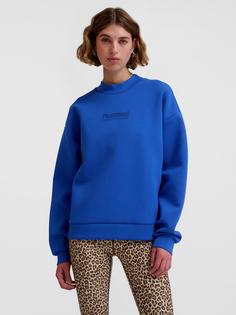 Rückansicht von hummel hmlFAST TECH FLEECE CREW Funktionssweatshirt Damen OLYMPIAN BLUE