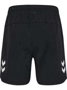 Rückansicht von hummel Funktionsshorts Damen BLACK