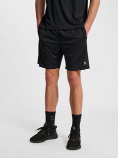 Rückansicht von hummel Funktionsshorts Herren BLACK