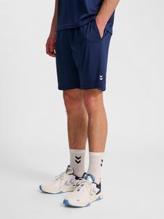 Rückansicht von hummel Funktionsshorts Herren DRESS BLUES
