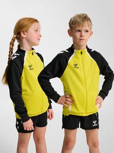 Rückansicht von hummel Funktionssweatshirt Kinder BLAZING YELLOW/BLACK