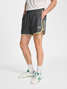 Rückansicht von hummel Funktionsshorts BLACKENED PEARL
