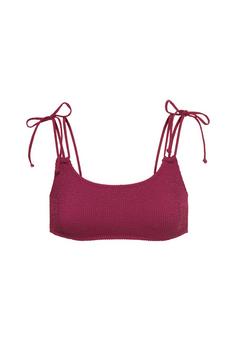 LSCN by Lascana Bustier-Bikini-Top Bikini Oberteil Damen dunkle Beere