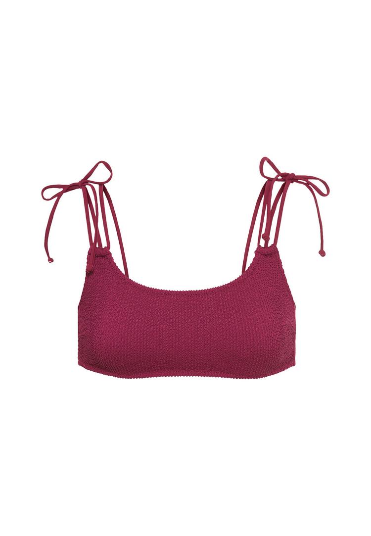 LSCN by Lascana LSCN by Lascana Bustier-Bikini-Top Bikini Oberteil Damen - dunkle Beere - 0 | SportScheck