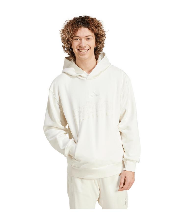 adidas adidas All SZN Fleece Graphic Hoody Wei&szlig; Funktionssweatshirt Herren - weiss - 1 | SportScheck