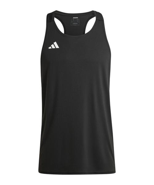 adidas Adizero Tanktop Wei&szlig; Laufshirt Herren