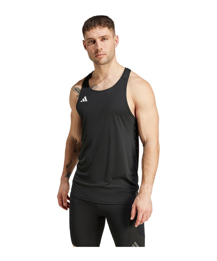 adidas adidas Adizero Tanktop Wei&szlig; Laufshirt Herren - schwarz - 0 | SportScheck
