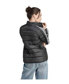 Rückansicht von adidas Essential 3-Stripes Jacke Damen Sweatjacke Damen schwarz