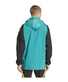 Rückansicht von adidas Jamaica Regenjacke Trainingsjacke gruen