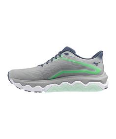 Rückansicht von Mizuno Wave Horizon 8 Laufschuh Laufschuhe Herren blau