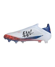 Rückansicht von adidas F50 Elite LL FG Son TAEGEUK7 Weiß Fußballschuhe weissschwarzrot