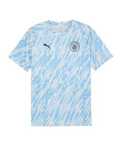 PUMA Manchester City Warm Up T-Shirt Fanshirt Herren blau