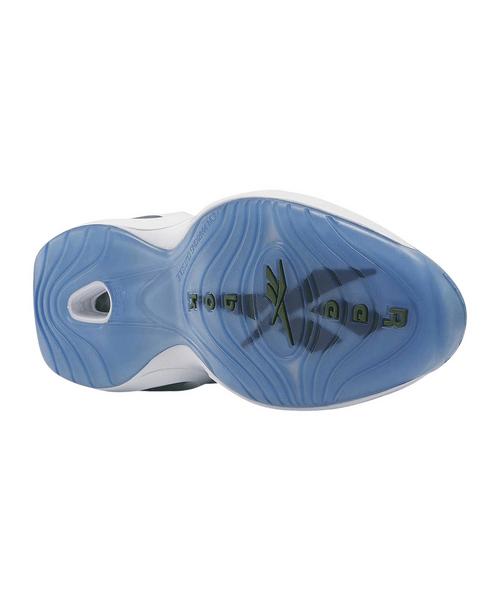 Rückansicht von Reebok Question Mid Sneaker Weiß Sneaker Herren weissgruen