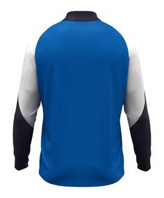 Rückansicht von JAKO Dynamic Ziptop Sweatshirt Funktionssweatshirt Herren blauweiss
