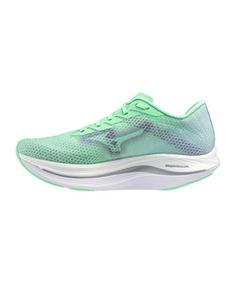 Rückansicht von Mizuno Wave Rebellion Flash 2 Laufschuh Laufschuhe Herren gruen